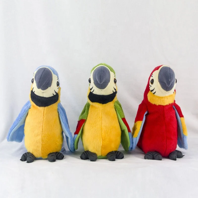 blue parrot plush