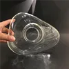 Home decoration lighting handmade blown transparent irregular glass lamp shade