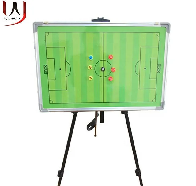 

Foldable soccer football magnetic coach tactics teaching board clipboard with support stand holder, Customized