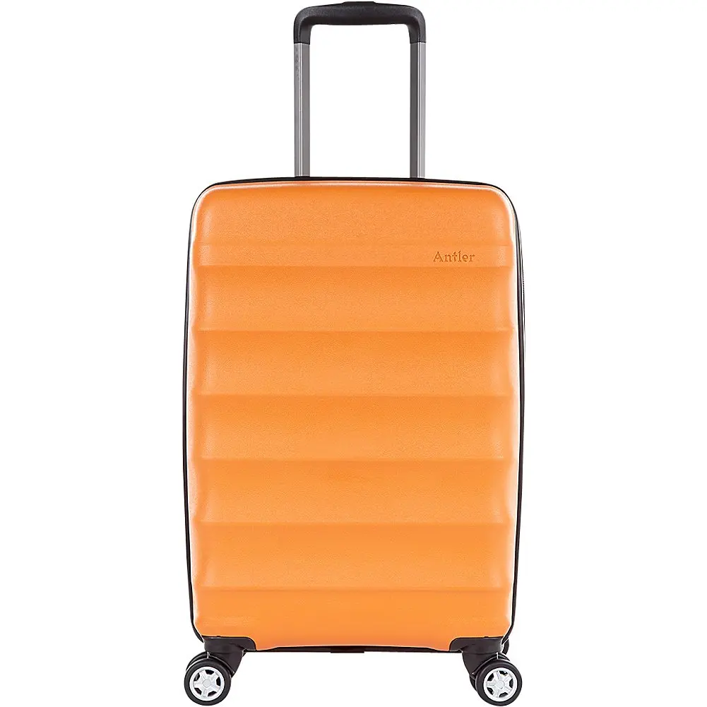 orange antler suitcase