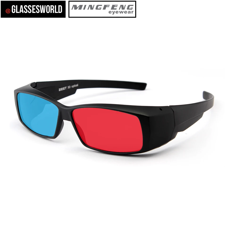 
Best polarized red and blue Lens 3D Glasses for LCD Movie Video 