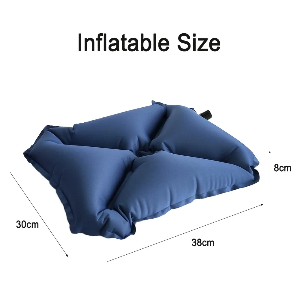 Air Filled Inflatable Cushion Pillow Chair Seat Cushion Outdoor Camping