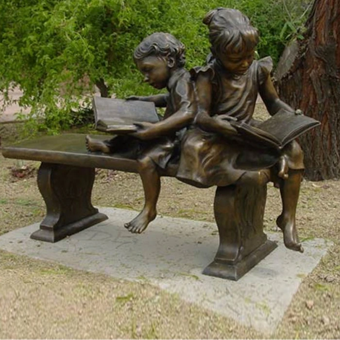 Garden Ornaments Life Size Child Reading Book Statues - Buy Life ...