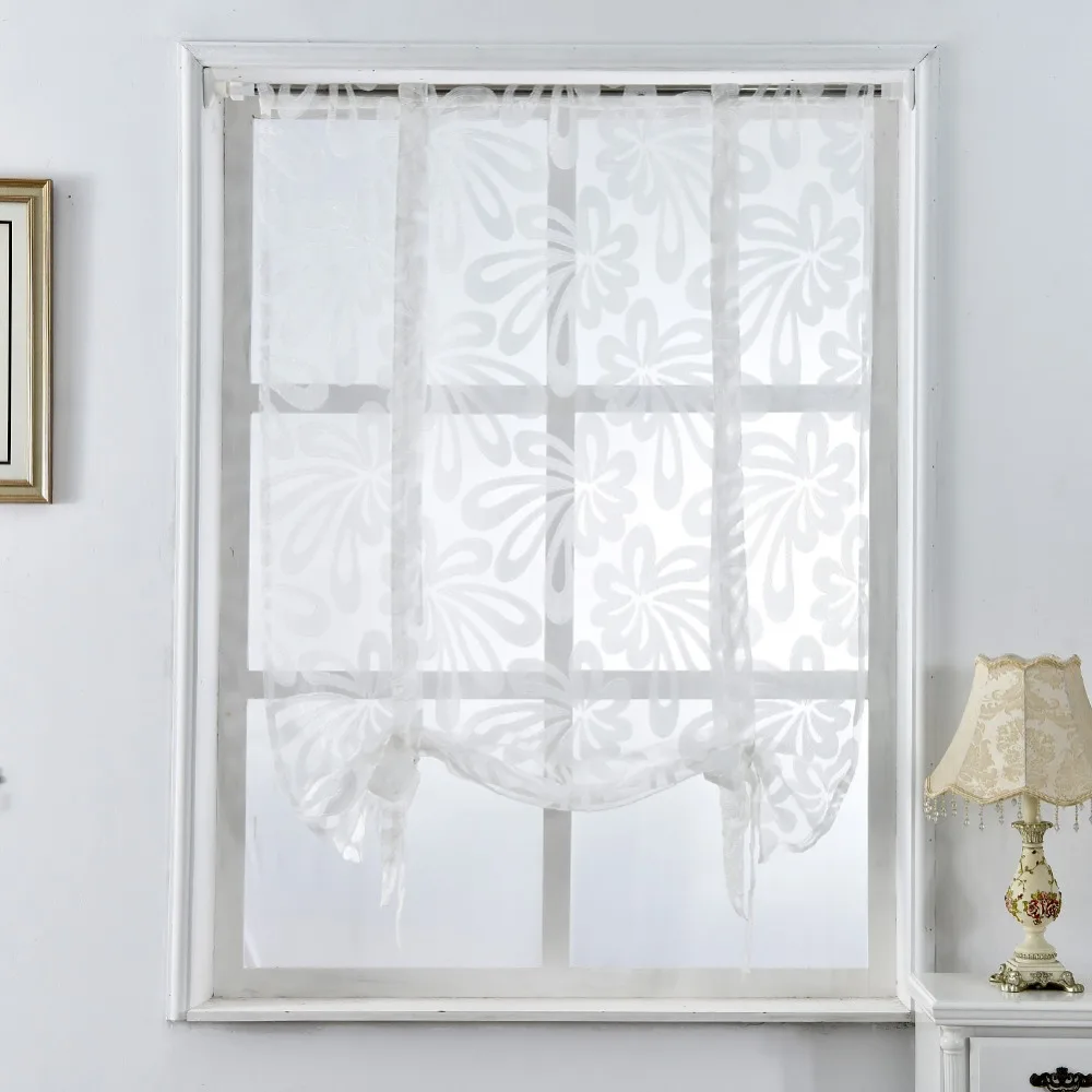 Napearl Cozinha Curto Sheer Painel Cortinas Romanas Cortinas Napearl Cozinha Curto Sheer Painel Cortinas Romanas Cortinas