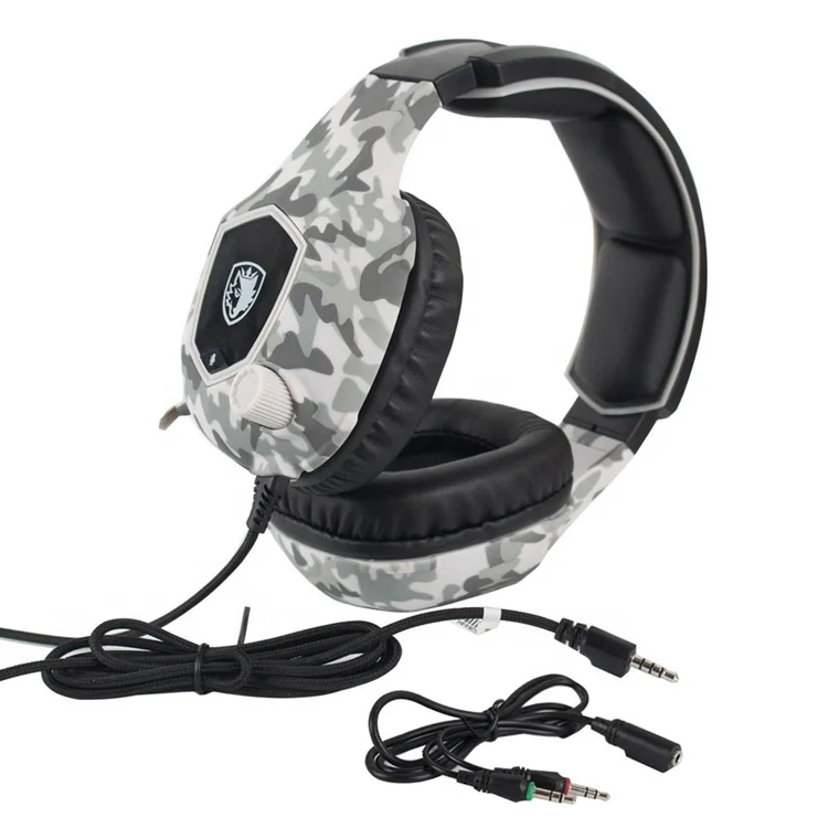 

SADES SA818 Wired Gaming Headset Gamer Headphones with Mic for PC PS4 Camouflage