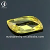 Wholesale AAA Special Leaf Shape Golden Lab Synthetic Cubic Zircon Stone CZ Gems Loose Gemstone Beads for Jewelry