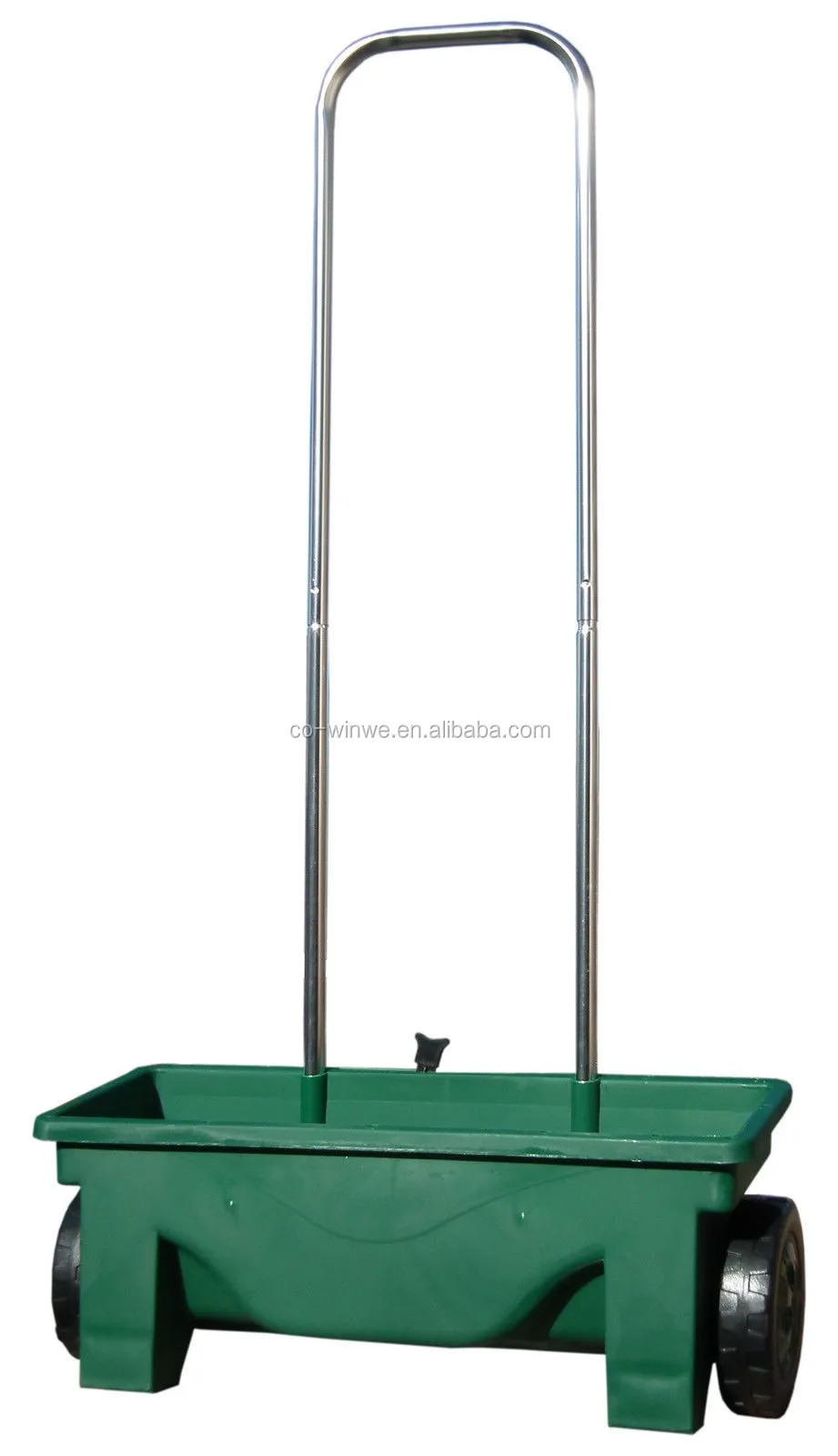 12l Plastic Seeding Spread Cart,Garden Fertiliser Drop Spreader Cart