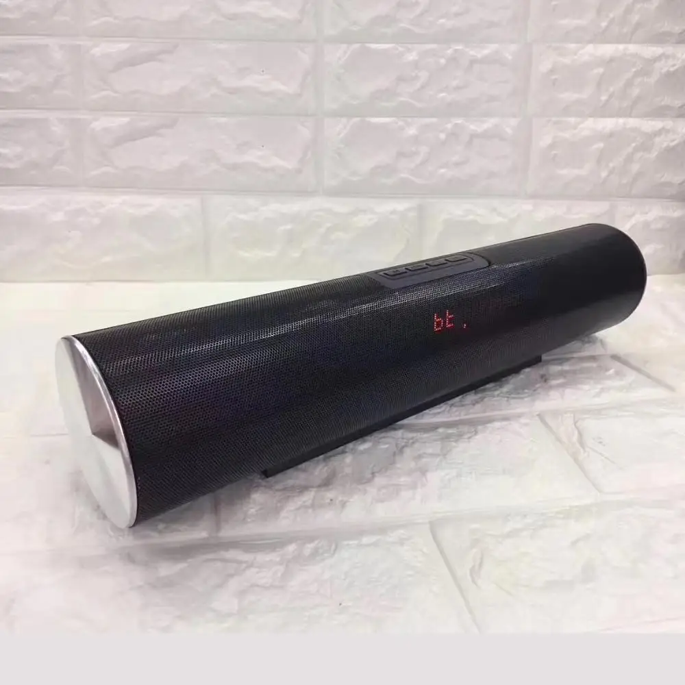 

LY17 wireless portable cylinder bluetooth metal speaker soundbar with subwoofer, Red;blue;black;gold