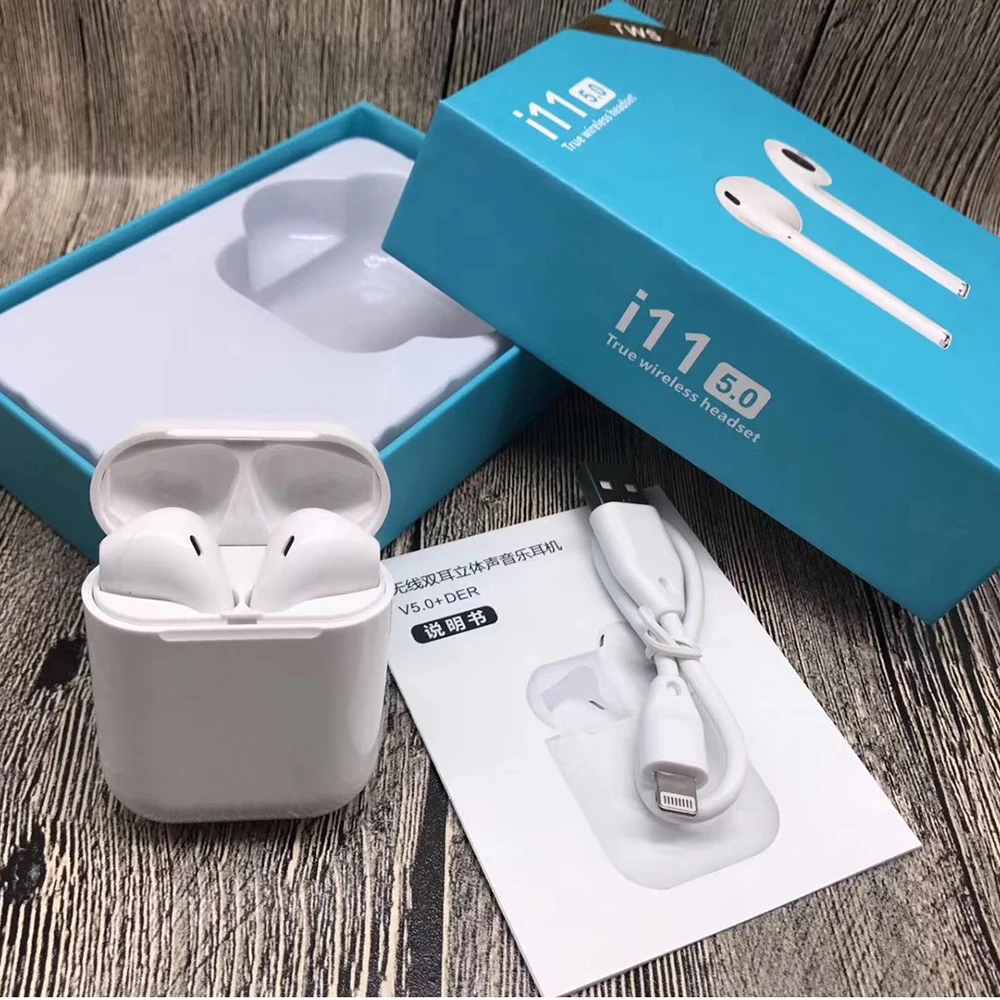 

5.0 Chip Mini i11 Tws Auriculares Wireless Earphone Earbuds Sports with Charging case