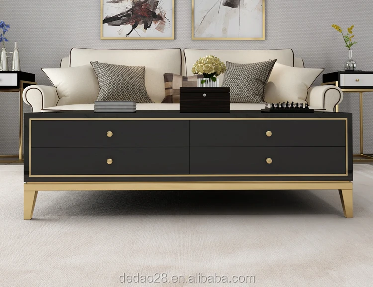 Multifunction Side Table with Drawers