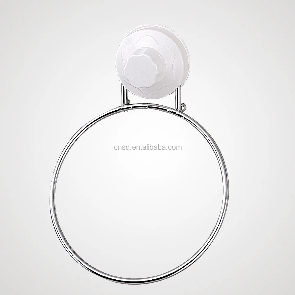 
Online shopping home style suction cup small bathroom hang towel ring 