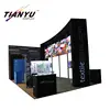 Latest trade show easy assembling system custom shape clothing booth display