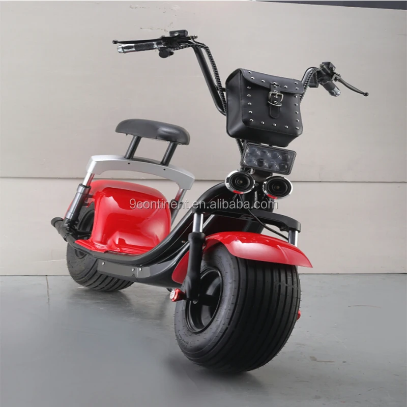 

2017 hot sales in summer citycoco 2 wheel iron wheel scooter, Black white blue red golden