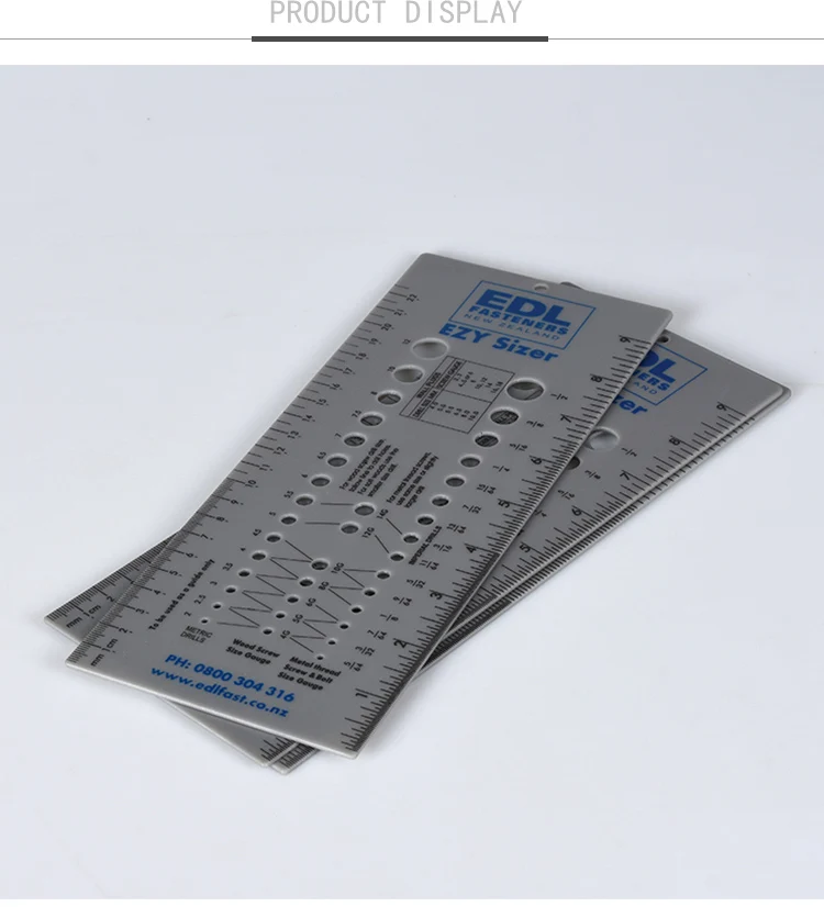 OEM Design Different Shaped Plastic Drawing Template Scale Ruler for Promotion