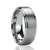 Custom design signet rings tungsten carbide high polished density tungsten carbide flat band ring wedding rings (TU-016)