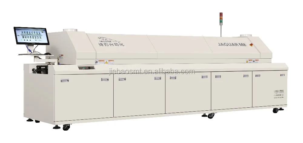High Quality Good Price Eight Heat Zones PCB Reflow Soldering Oven Machine
