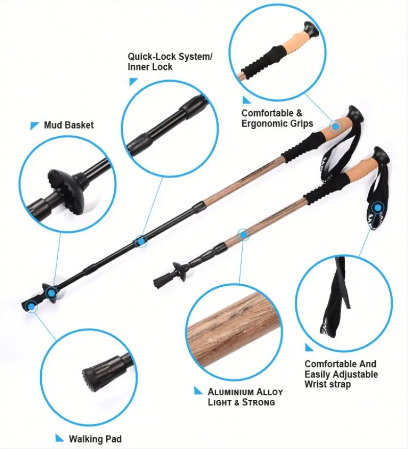 
Promotion factory directly nordic walking sticks 