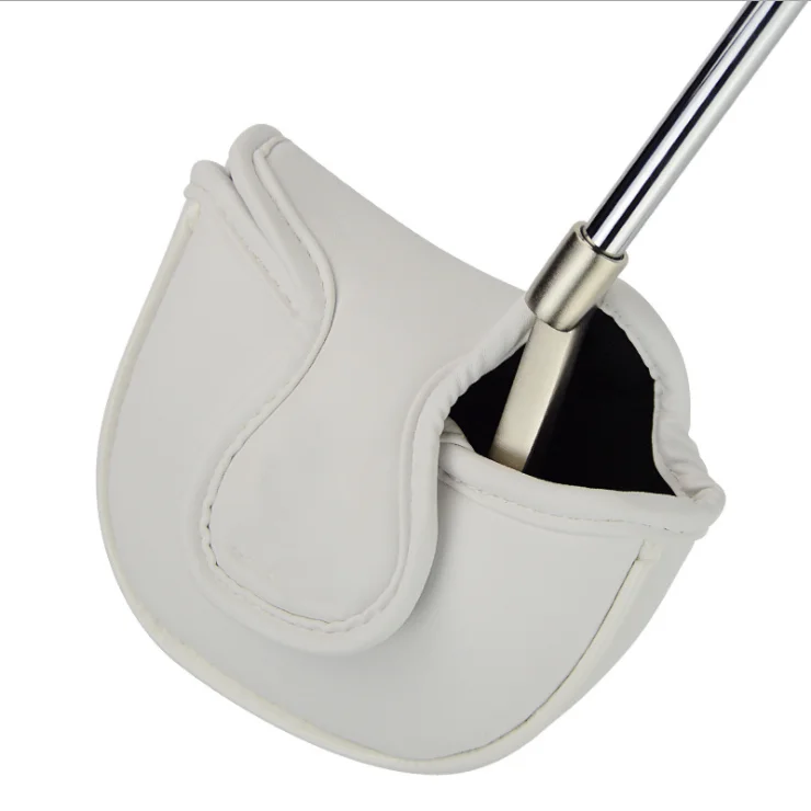 Custom Wholesale Blank White Pu Leather Strong Mallet Putter