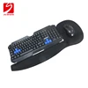 Custom computer keyboard mouse pad with wrist rest