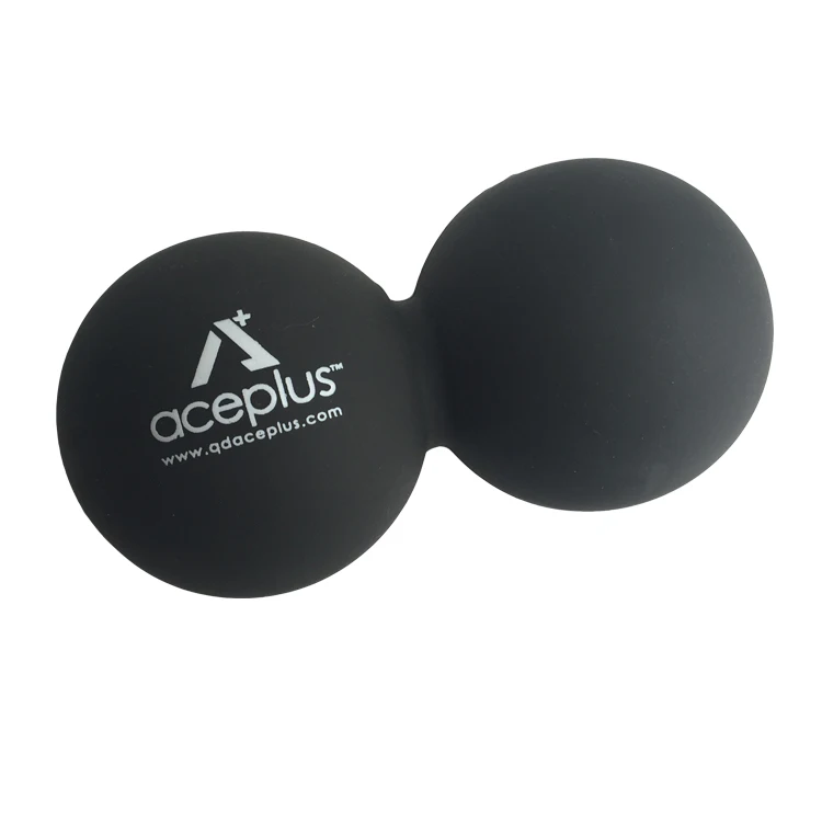 

Black Silicone Double Lacrosse Massage Ball Peanut Massage Ball