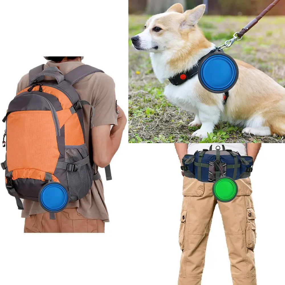 Collapsible Dog Bowl Pet Travel Bowl for Dog Cat Foog Water Easy Foldable Expandable Cup Feeder for Hiking Camping Travelling