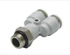 PX Branch One Touch Y Brass Pneumatic Tube Fittings,plastic body and sleeve black connect tube brass air fittings