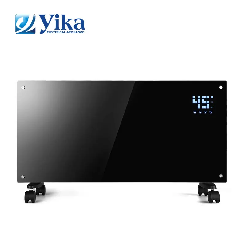 
High quality Big display electric home convector wall mounted mirror glass panel heater 