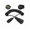 Spring electric cable XZRT002/tractor trailer cable/trailer spring cable/trailer 7 core wire