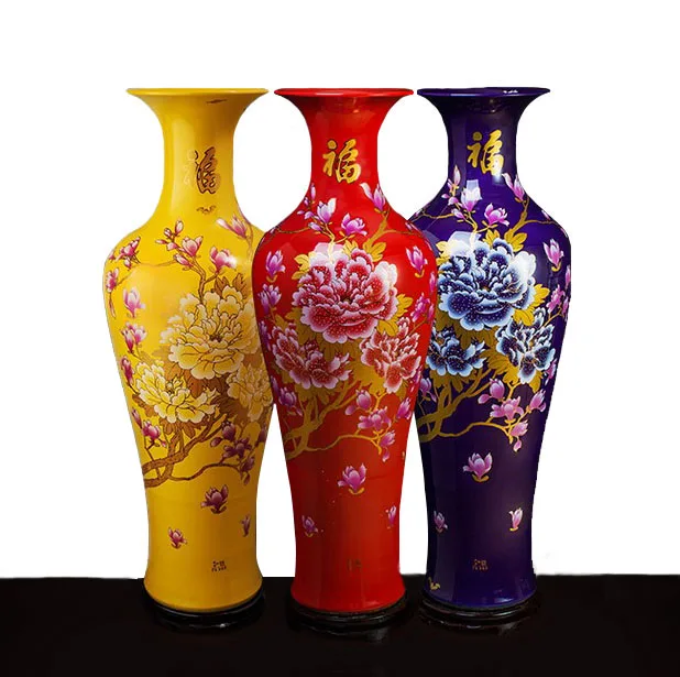 Jingdezhen Large Chinese Ceramic Flower Floor Vase Buy Large Chinese Vase,Ceramic Floor Vase