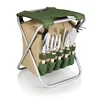 Garden Tool Set Garden folding tool bag/ Folding Stool with tools