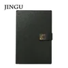2018 new design top quality hardcover notebook with metal closure plug diary for business notebook
