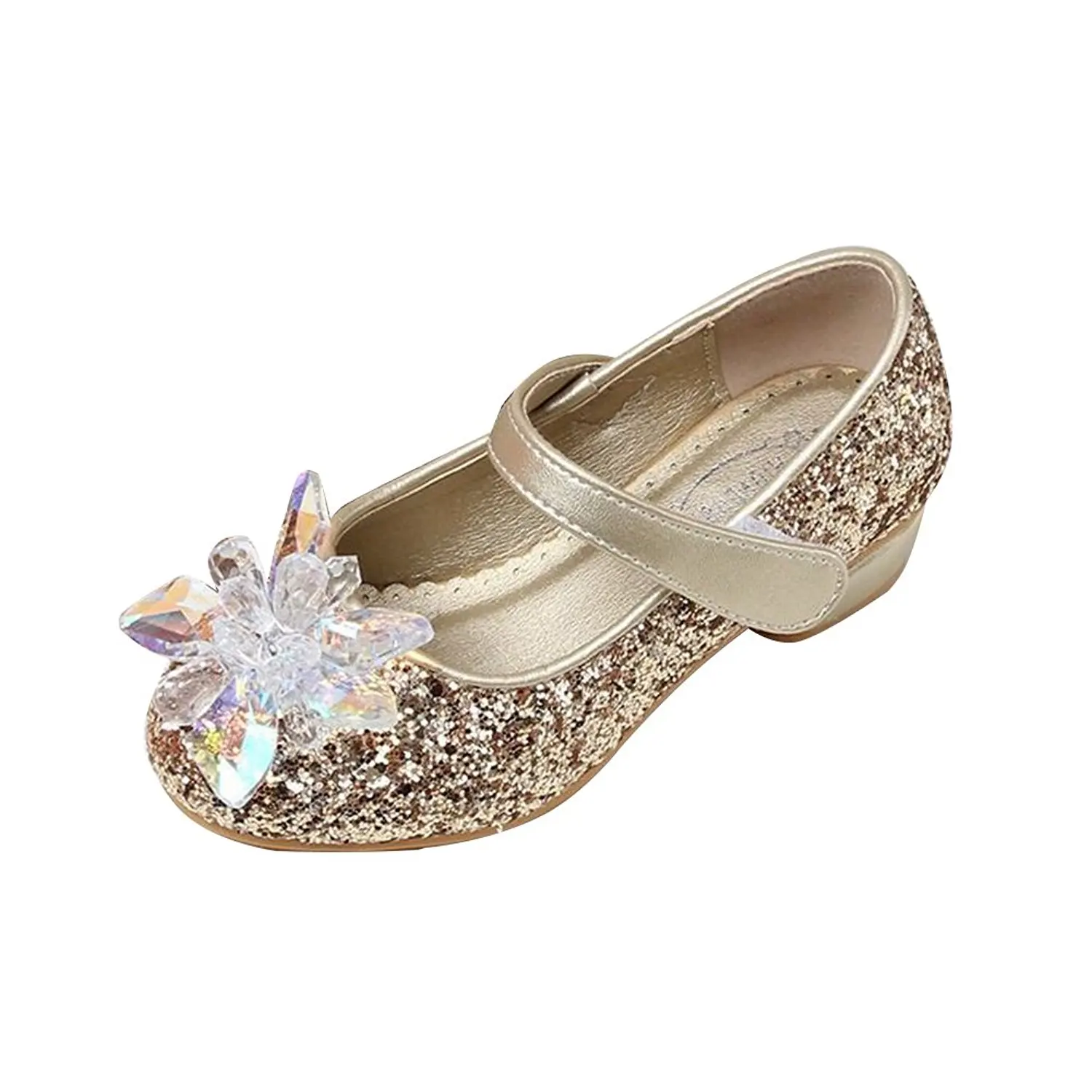 inexpensive gold shoes