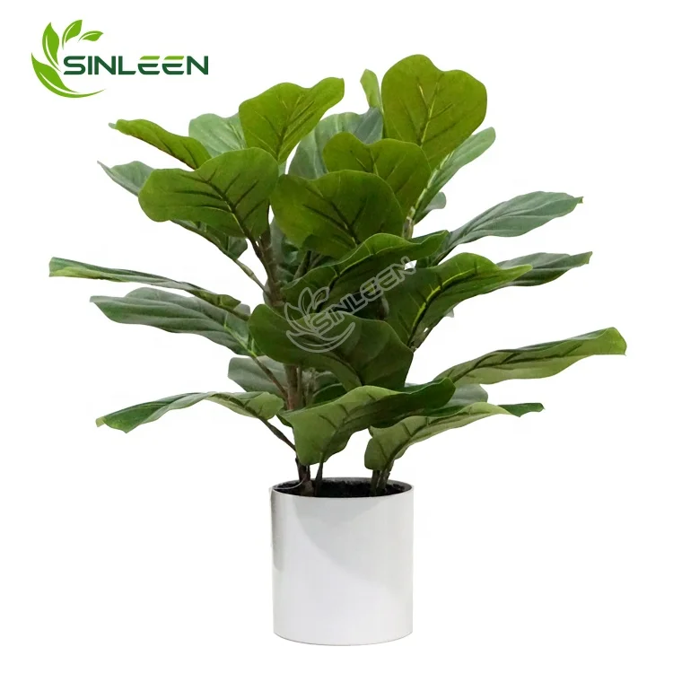 

Ficus Lyrata Fig Fiddle Leaf Decor Potted Eco-friendly Green Office Artificial Plant