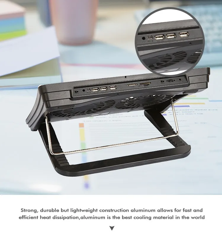 17 Inch Usb Cable Laptop Cooling Pad With Speakers And Power Supply