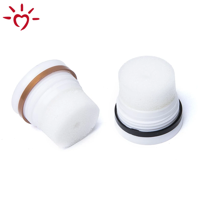 Bottle cap polish small shoe polish sponge applicator