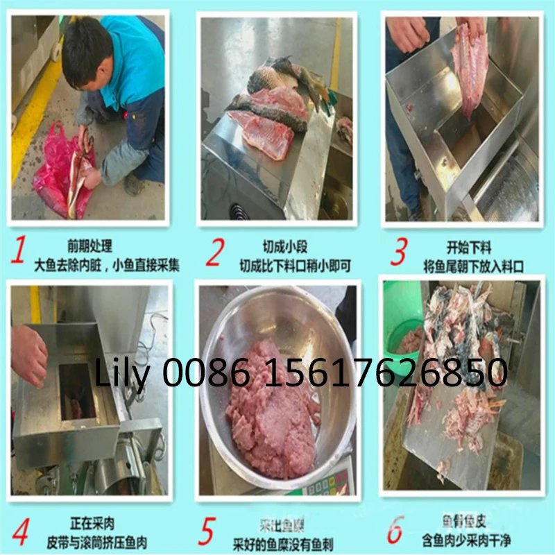 Shrimp Meat Shell Separator Crab Meat Collector Machine, High