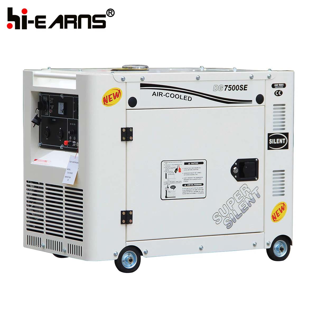 5.5kw portable silent diesel generator generator DG7500SE
