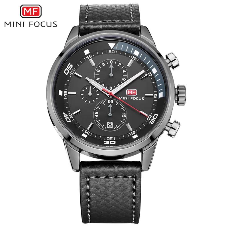 

Hot Fashion Men Gray Luxury Style Business Quartz Wrist Watch for Men with sr626sw Battery