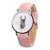 2017 new style cheap wrist leather strap cat lady kids wrist beatles pattern vintage watch