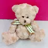 rose cashmere material with ribbon teddy bear soft toy