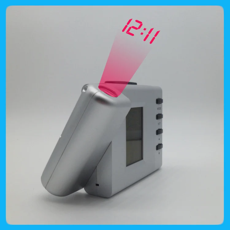 Battery Powered Digital Calendar Led Light Projection Alarm Clock Buy