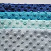Lovely cute cuddle dimple dot 3D dots embossed soft velvet fabric