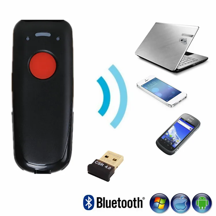 1D Mini Blue tooth Android Barcode Scanner Pen Scanner Mobile APP Barcode Scanner Blue tooth 4.0