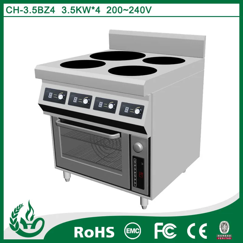
China more than 10 Years Experiences Induction range cookers with 4 burners and oven 