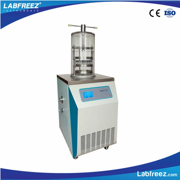 Laboratory Vacuum Freeze Dryer Machine With Manifold System And ...