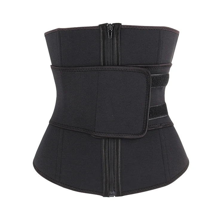 

Private Label Plus Size Neoprene 7 Steel Boned Slimming Womens Waist Trainer Belt, Black