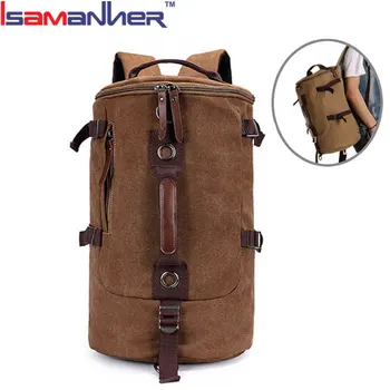 Bag Supplier Round Duffel With Long Strap Men Ager Canvas Travel