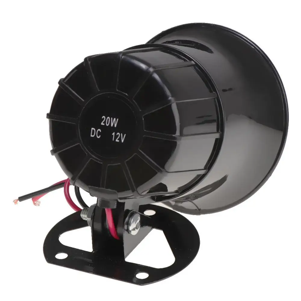 
SFL 12V 15W One Tone Loud Electric Car Speaker Alarm Siren Horn with Remote Control 