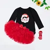 QX1077 2017 the new children's baby Santa Claus cotton fashion long-sleeved rompers 0-2 years old baby clothes