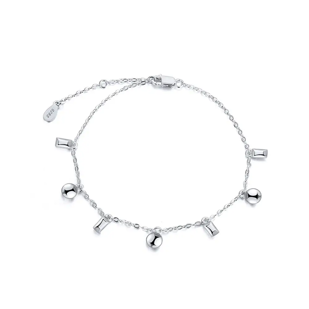 

RINNTIN SB38 Fashion Heart Bracelet 925 Sterling Silver for Women